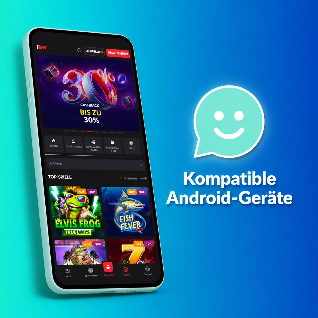 Kompatible Android-Geräte für die 1Red App – Samsung, Google Pixel, Xiaomi, OnePlus und mehr