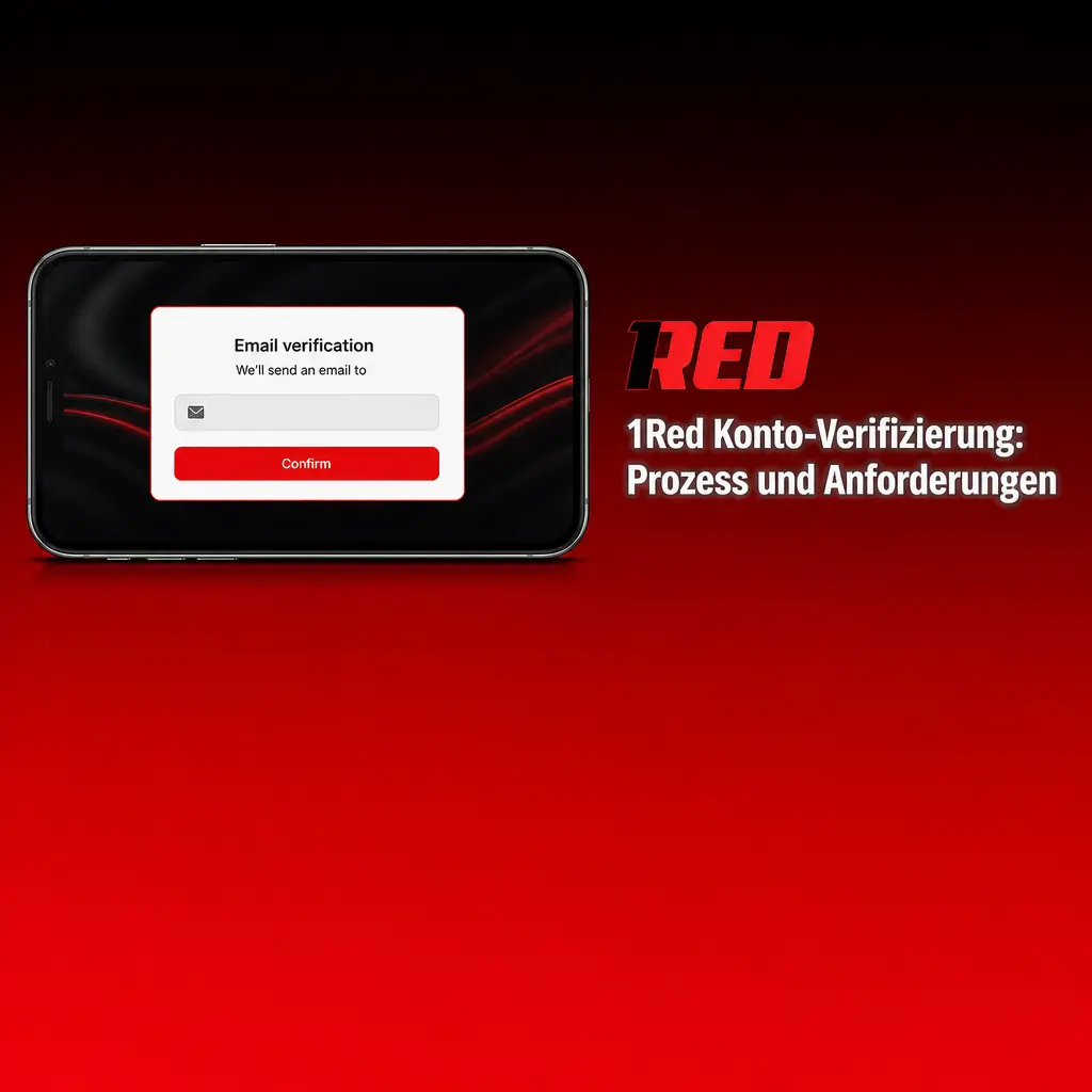 1Red Konto-Verifizierung: Ausweisdokument und Adressnachweis hochladen für sichere Spielerkonten