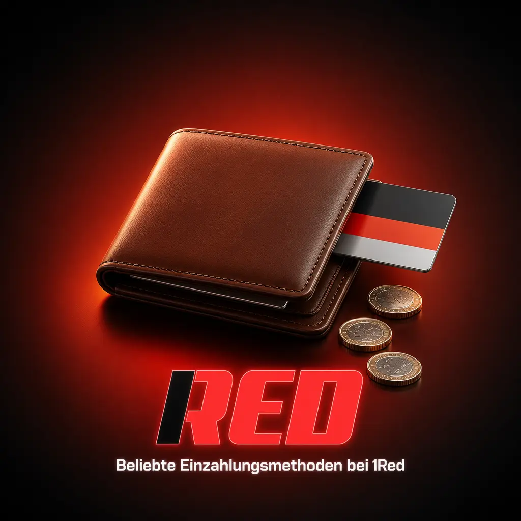Beliebte Einzahlungsmethoden bei 1Red: Visa, Mastercard, Sofort, EcoPayz und SEPA für deutsche Spieler