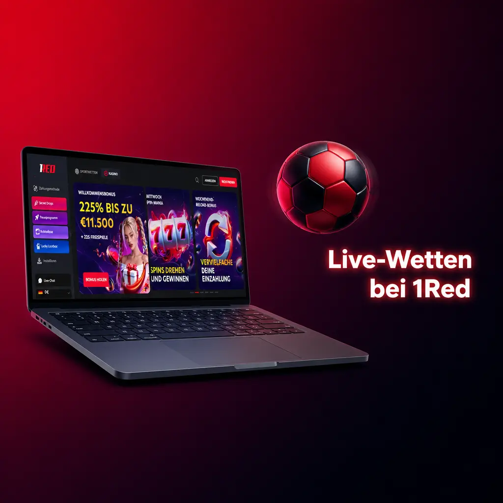 Live-Wetten bei 1Red: Echtzeit-Wetten auf Fußball, Tennis, Basketball und mehr mit dynamischen Quoten und Cash-Out