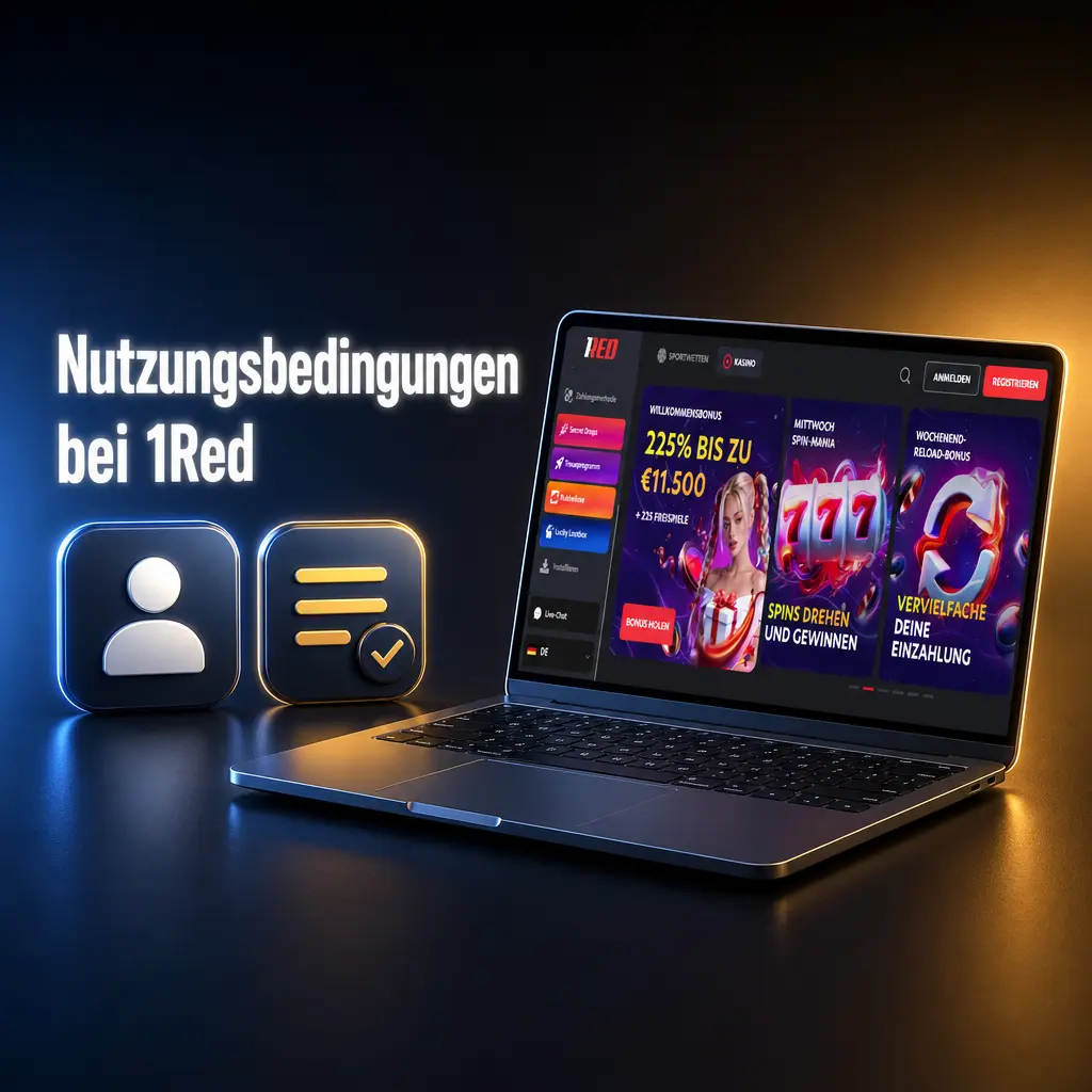 1Red Nutzungsbedingungen: AGB, Altersverifikation, KYC und Bonusregeln im Überblick